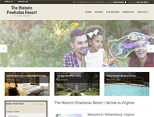 Tablet Screenshot of historicpowhatanresort.com